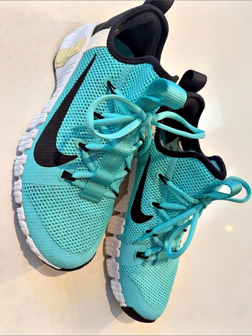 Nike Free Run Women's Running Shoes teal & White US 10